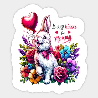 Bunny Kisses For Mommy: Celebrate Everything Sticker